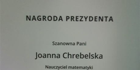 Nagroda Prezydenta Miasta Gdańska.
