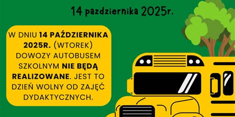 Autokar szkolny - 14.10.2025r.