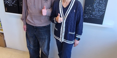 Gratulacje dla Tomasza B. z klasy 8b!