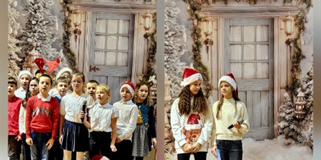 Powiększ grafikę: Kolaż zdjęć z koncertu świątecznego.