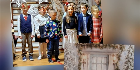 Powiększ grafikę: Kolaż zdjęć z koncertu świątecznego.