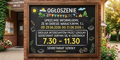 Praca sekretariatu w okresie wakacyjnym