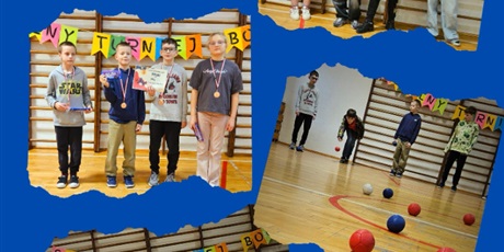 Powiększ grafikę: Kolaż zdjęć - uczestnicy zawodów Boccia