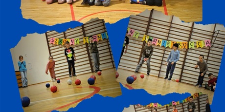 Powiększ grafikę: Kolaż zdjęć - uczestnicy zawodów Boccia