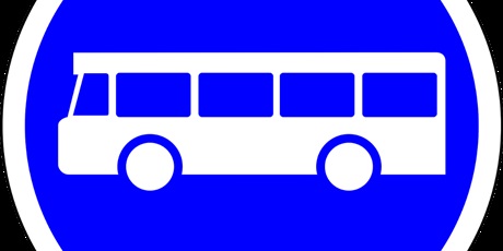 Powiększ grafikę: Znak z autobusem.