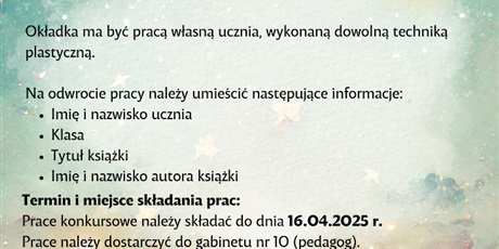 Powiększ grafikę: Regulamin konkursu - info w treści.