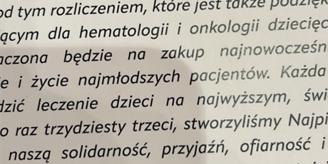 Powiększ grafikę: Potwierdzenie kwoty WOŚP.