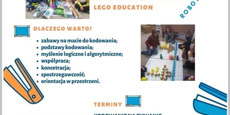Powiększ grafikę: Plakat na temat nauki kodowania uczniów w SP nr 82 w Gdańsku.