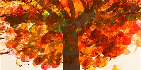 Powiększ grafikę: Drzewo malowane farba 